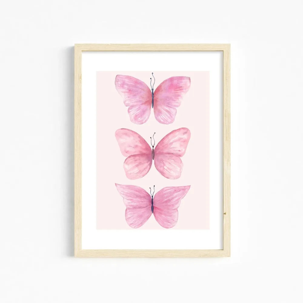 Chic Pink Wall Art for Girls’ Room