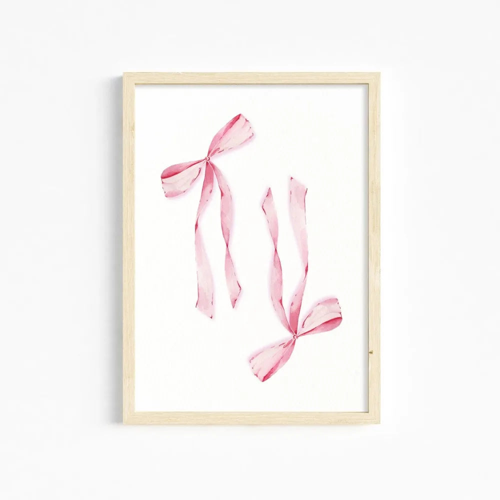 Chic Pink Wall Art for Girls’ Room