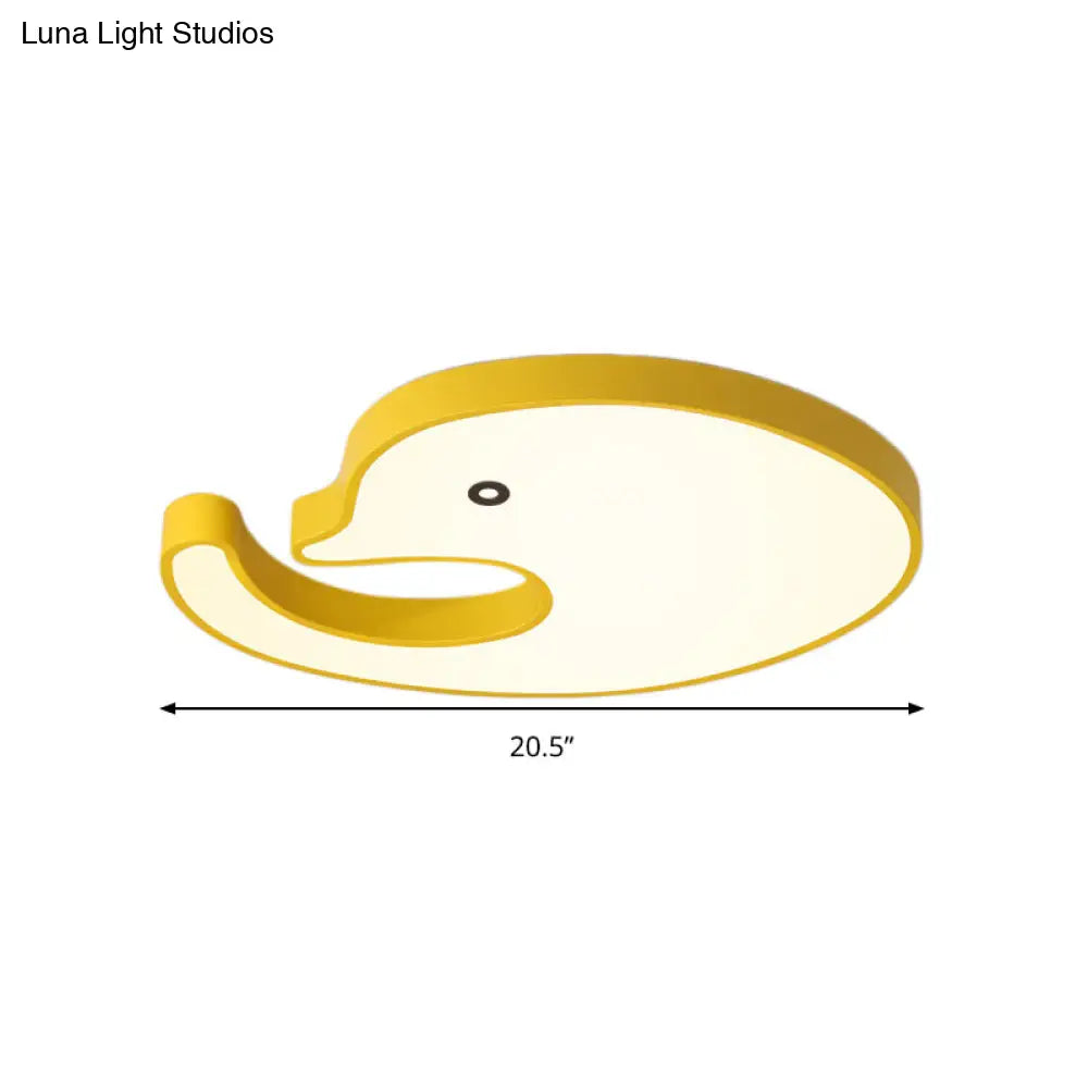 DecorBites™ DecorBites™ Children's LED Dolphin Panel Ceiling Light for Lovely Cartoon Bedroom Decor