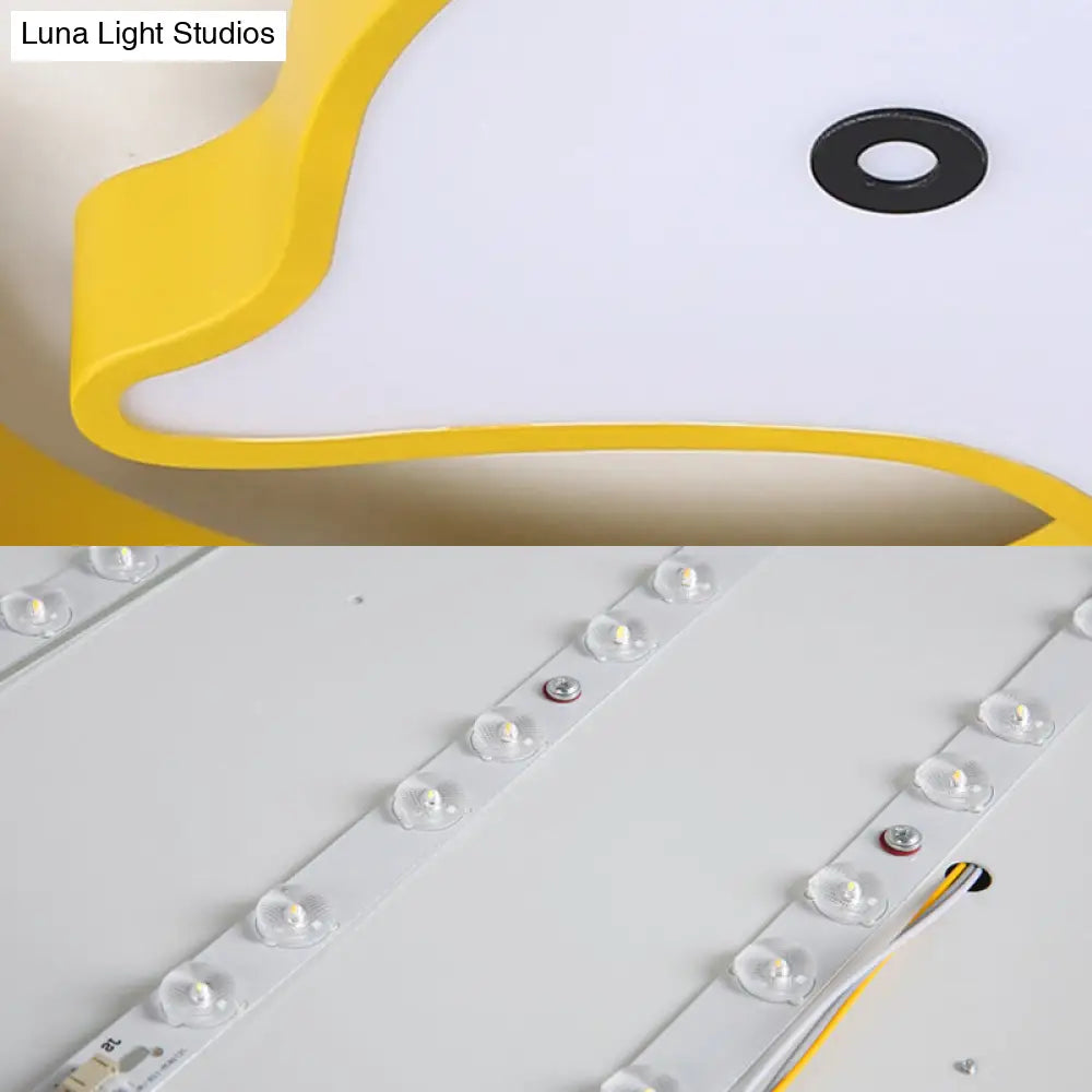 DecorBites™ DecorBites™ Children's LED Dolphin Panel Ceiling Light for Lovely Cartoon Bedroom Decor