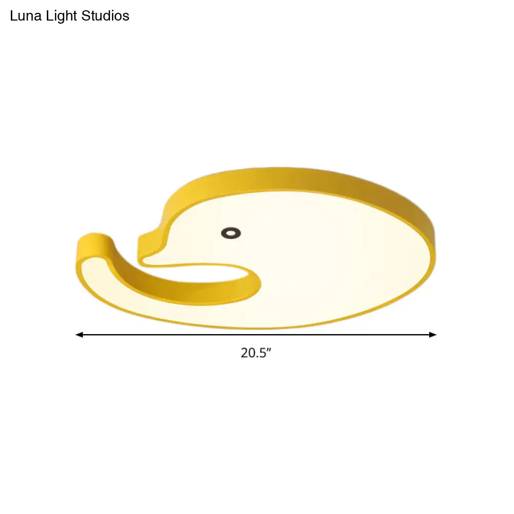 DecorBites™ DecorBites™ Children's LED Dolphin Panel Ceiling Light for Lovely Cartoon Bedroom Decor