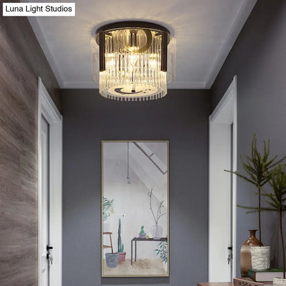 Lámpara de techo doble estilo chino DecorBites™ - Cristal transparente, 4/5/6 luces, para comedor - 40,6/50/60 cm de ancho