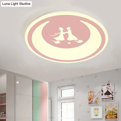 DecorBites™ Chinese Valentine's Day LED Flush Ceiling Light - Romantic Acrylic Lamp for Kid's Bedroom