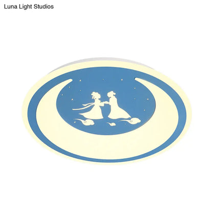 DecorBites™ Chinese Valentine's Day LED Flush Ceiling Light - Romantic Acrylic Lamp for Kid's Bedroom