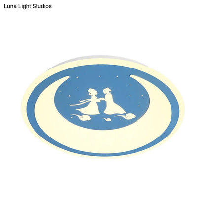 DecorBites™ Chinese Valentine's Day LED Flush Ceiling Light - Romantic Acrylic Lamp for Kid's Bedroom