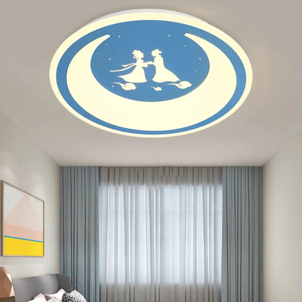 DecorBites™ Chinese Valentine's Day LED Flush Ceiling Light - Romantic Acrylic Lamp for Kid's Bedroom