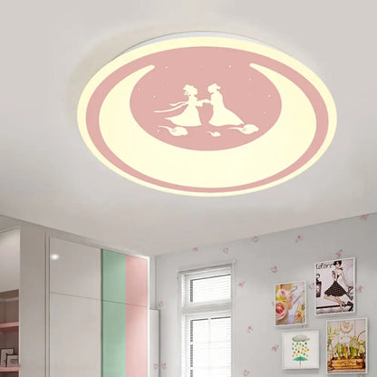 DecorBites™ Chinese Valentine's Day LED Flush Ceiling Light - Romantic Acrylic Lamp for Kid's Bedroom