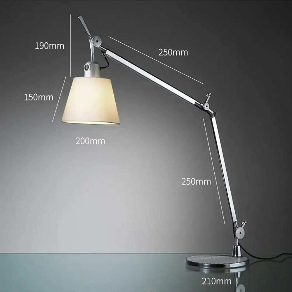 Chrome adjustable industrial wall light featuring a silver adjustable arm and cream fabric shade for bedroom decorbites decor