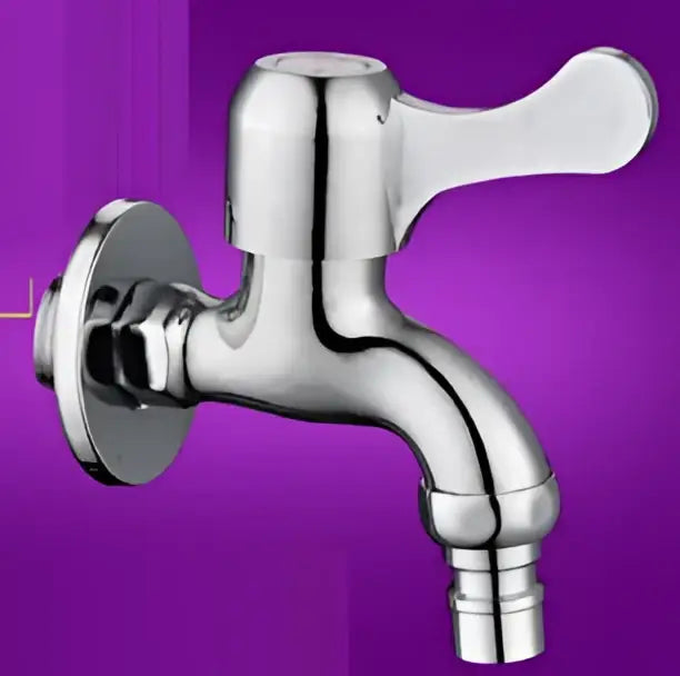 Chrome brass washer bibcock faucet outdoor with curved spout and ergonomic handle in decorbites brass washer tap design