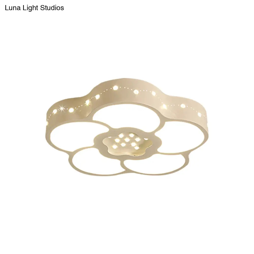 Lámpara de techo LED DecorBites™ Chrome Crystal con diseño de flor/luna Simplicity