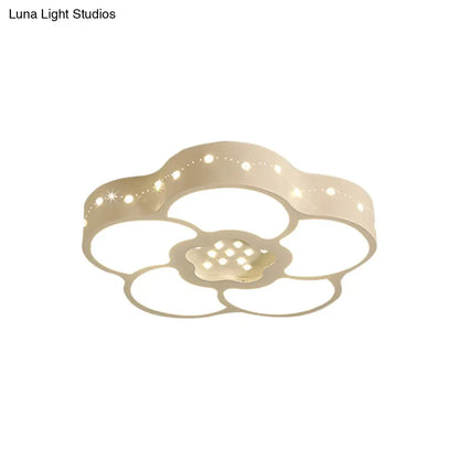 Lámpara de techo LED DecorBites™ Chrome Crystal con diseño de flor/luna Simplicity