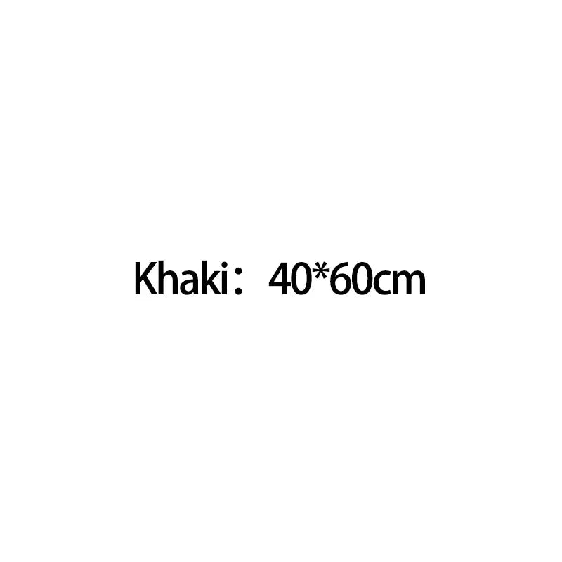 Khaki-colored fabric item measuring 40 by 60 centimeters included with chrome high pressure water saving shower head with filter