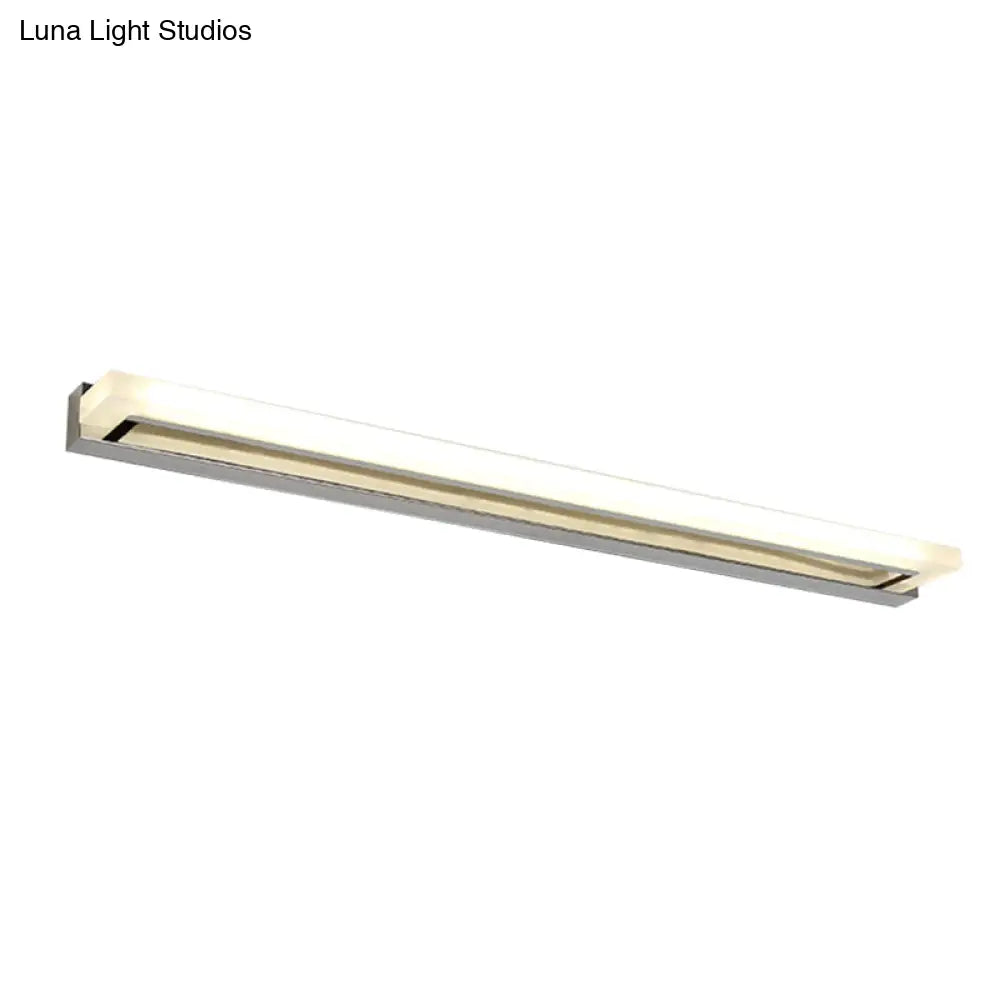 DecorBites™ Chrome LED Bathroom Sconce Light with Modern Acrylic Design
