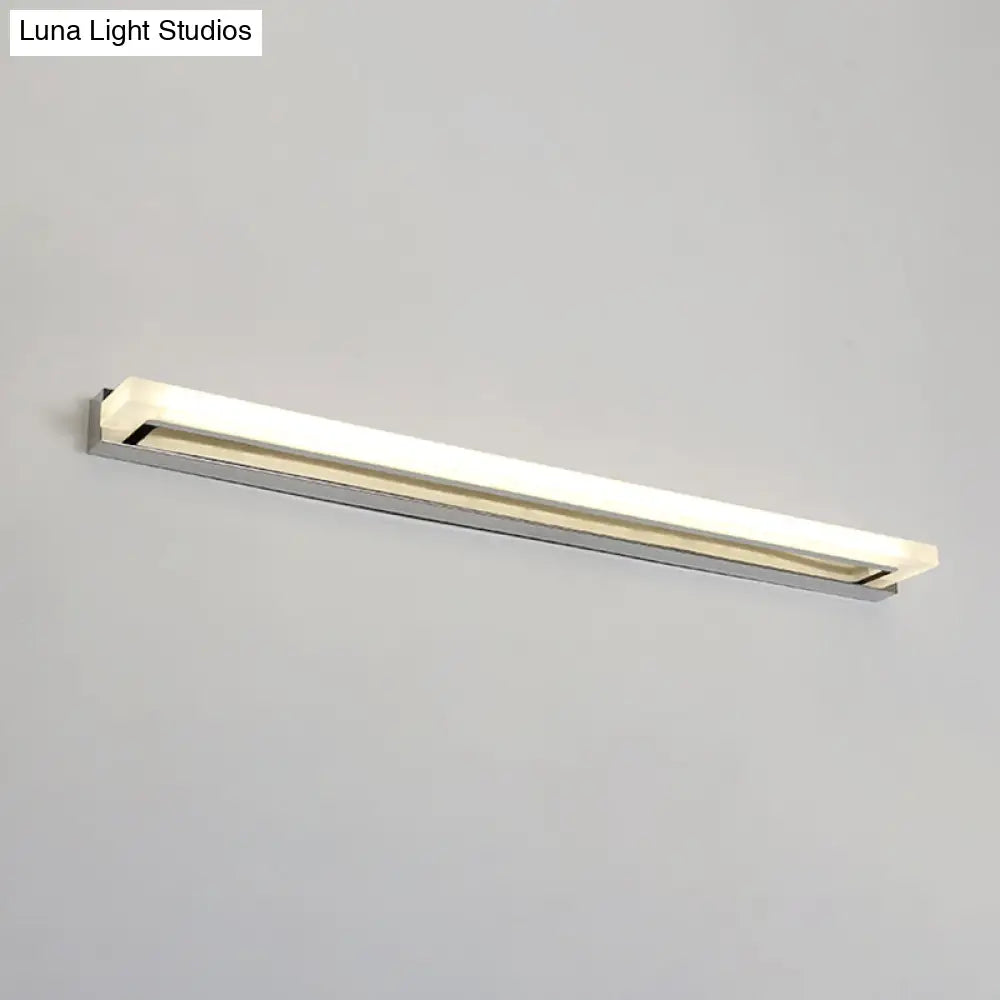 DecorBites™ Chrome LED Bathroom Sconce Light with Modern Acrylic Design