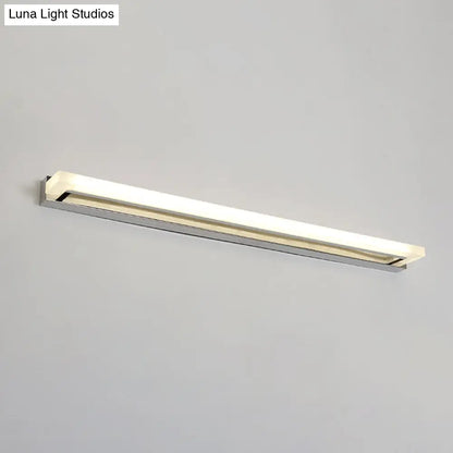 DecorBites™ Chrome LED Bathroom Sconce Light with Modern Acrylic Design