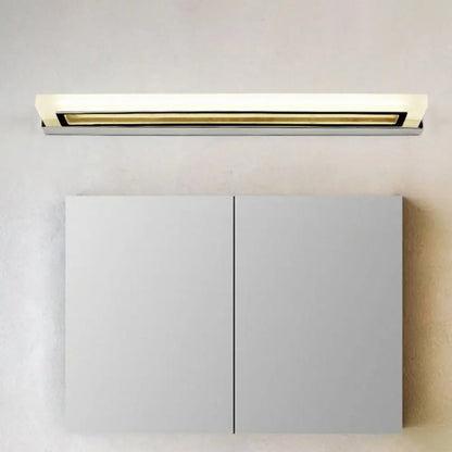 DecorBites™ Chrome LED Bathroom Sconce Light with Modern Acrylic Design