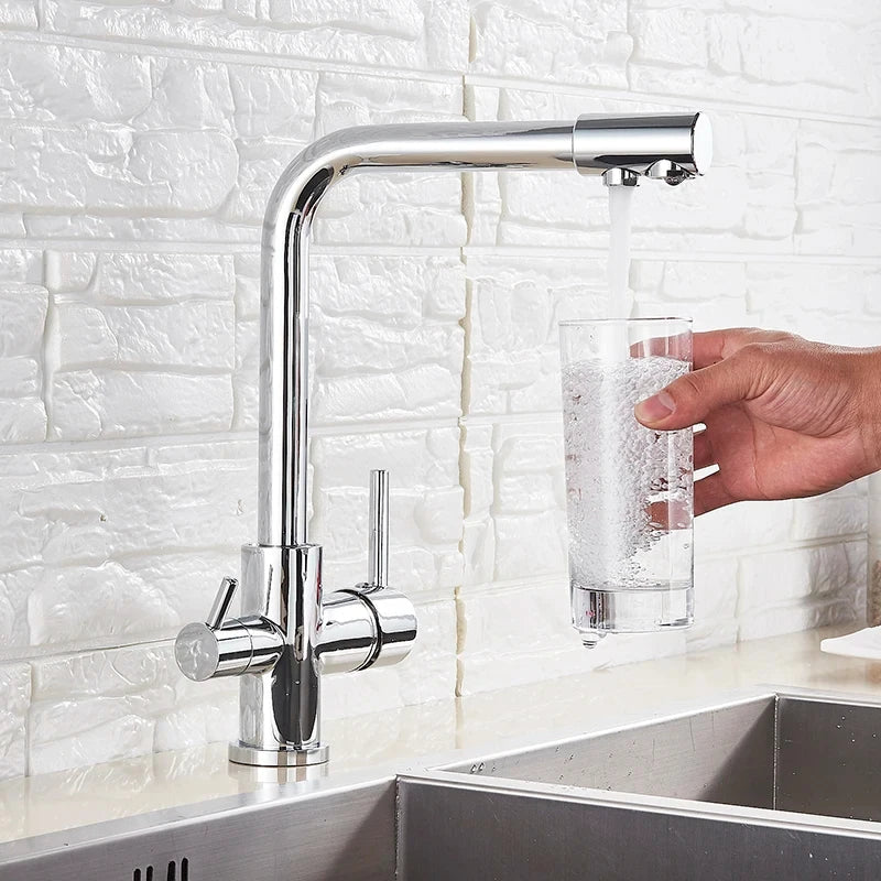 Chrome Pure Water Faucet with Filter
