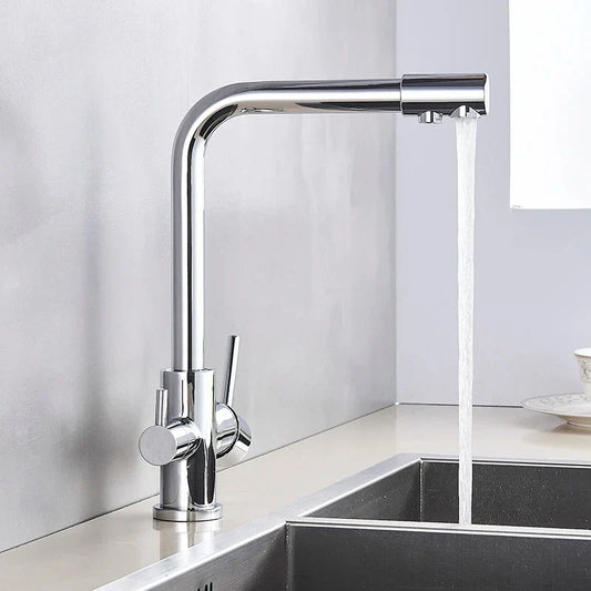 Chrome Pure Water Faucet with Filter
