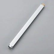 Chrome rectangular shower faucet extension tube with brass threaded ends and chrome finish for shower faucet extension