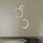 Circle Crystal Pendant Light with Cluster 3 Lights - Minimalist Design, Chrome Finish, Warm/White Lighting