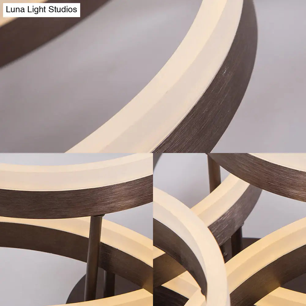 Lámpara de techo LED circular empotrada DecorBites™ para estudio con iluminación natural/cálida/blanca