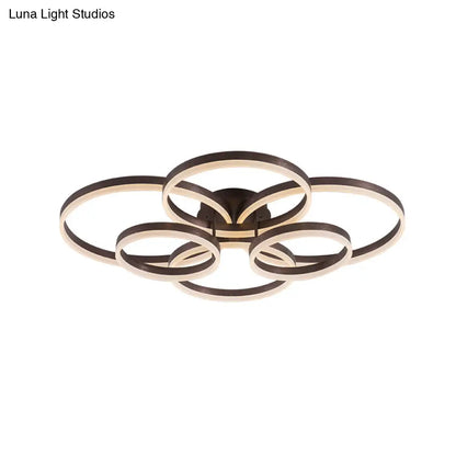 Lámpara de techo LED circular empotrada DecorBites™ para estudio con iluminación natural/cálida/blanca