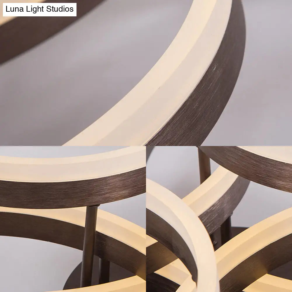 Lámpara de techo LED circular empotrada DecorBites™ para estudio con iluminación natural/cálida/blanca