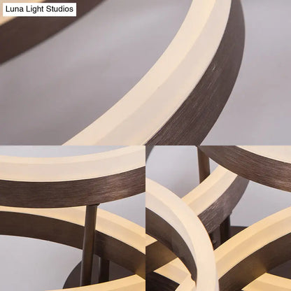 Lámpara de techo LED circular empotrada DecorBites™ para estudio con iluminación natural/cálida/blanca