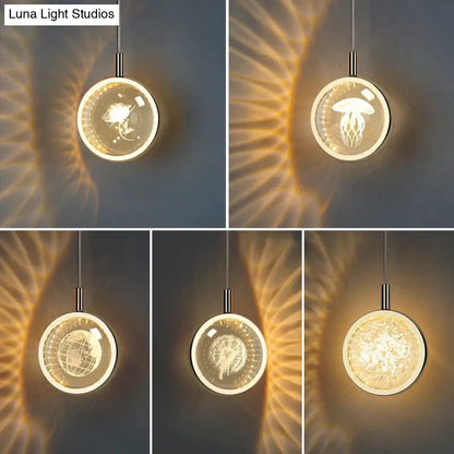DecorBites™ Clara - LED Crystal Glass Ball Pendant Lights for Indoor Lighting