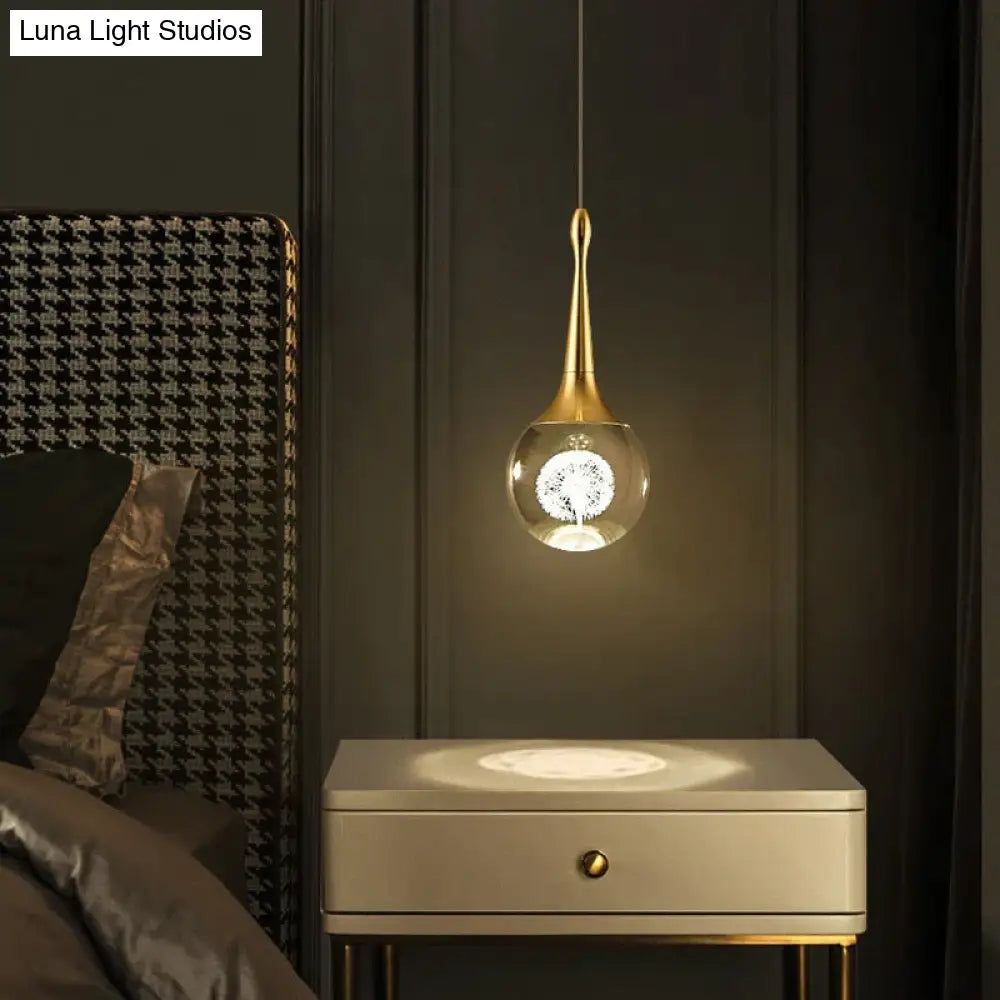 DecorBites™ Clara - LED Crystal Glass Ball Pendant Lights for Indoor Lighting