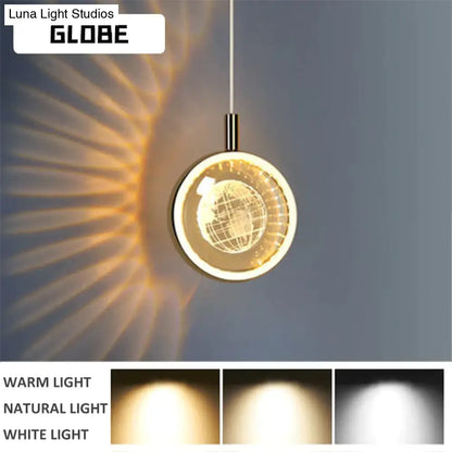 DecorBites™ Clara - LED Crystal Glass Ball Pendant Lights for Indoor Lighting