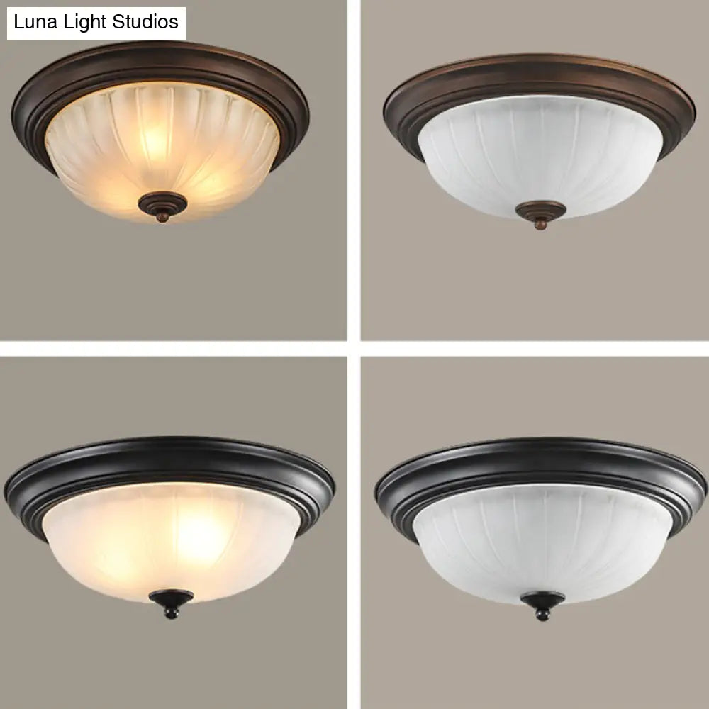 ديكوربايتس™ ديكوربايتس™ مصباح سقف كلاسيكي على شكل قبة زجاجية مصنفرة لغرفة النوم