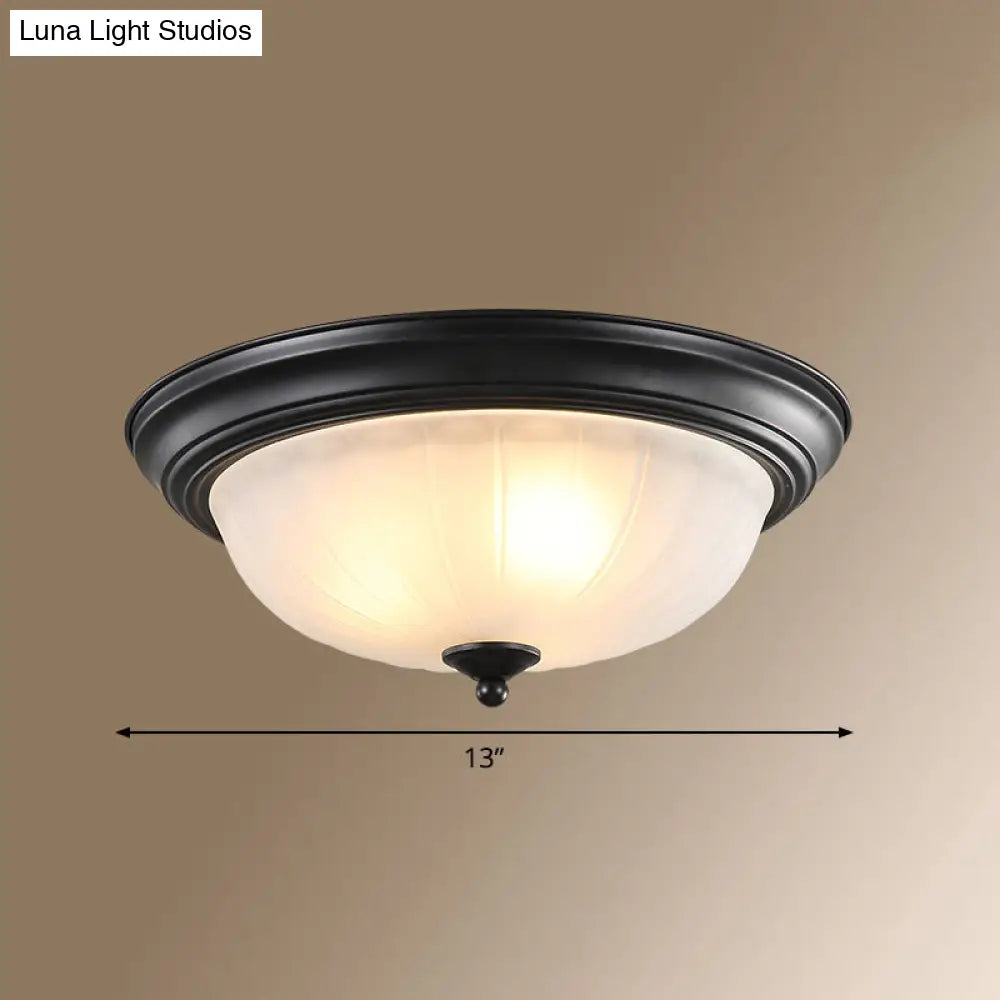 ديكوربايتس™ ديكوربايتس™ مصباح سقف كلاسيكي على شكل قبة زجاجية مصنفرة لغرفة النوم