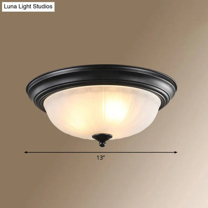 ديكوربايتس™ ديكوربايتس™ مصباح سقف كلاسيكي على شكل قبة زجاجية مصنفرة لغرفة النوم