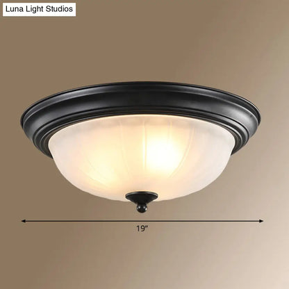 ديكوربايتس™ ديكوربايتس™ مصباح سقف كلاسيكي على شكل قبة زجاجية مصنفرة لغرفة النوم