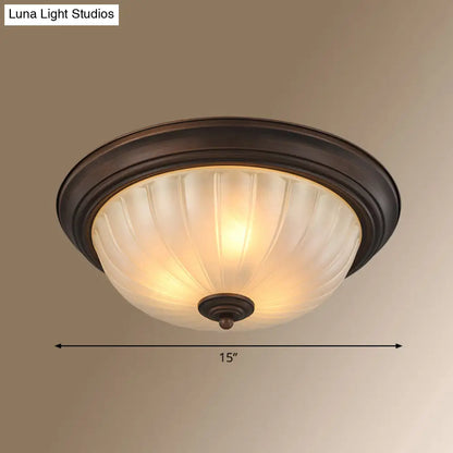 ديكوربايتس™ ديكوربايتس™ مصباح سقف كلاسيكي على شكل قبة زجاجية مصنفرة لغرفة النوم