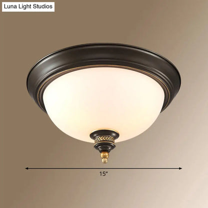 ديكوربايتس™ ديكوربايتس™ مصباح سقف كلاسيكي على شكل قبة زجاجية مصنفرة لغرفة النوم