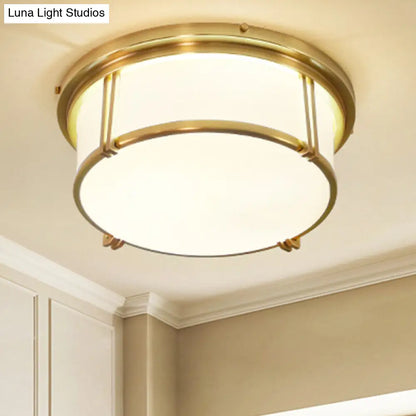 ديكوربايتس™ مصباح LED كلاسيكي من ديكوربايتس™ بزجاج مصنفر - لمسة نهائية سوداء/نحاسية - إضاءة دافئة/بيضاء - تركيب مثالي لإضاءة السقف في غرفة المعيشة