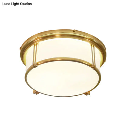 ديكوربايتس™ مصباح LED كلاسيكي من ديكوربايتس™ بزجاج مصنفر - لمسة نهائية سوداء/نحاسية - إضاءة دافئة/بيضاء - تركيب مثالي لإضاءة السقف في غرفة المعيشة