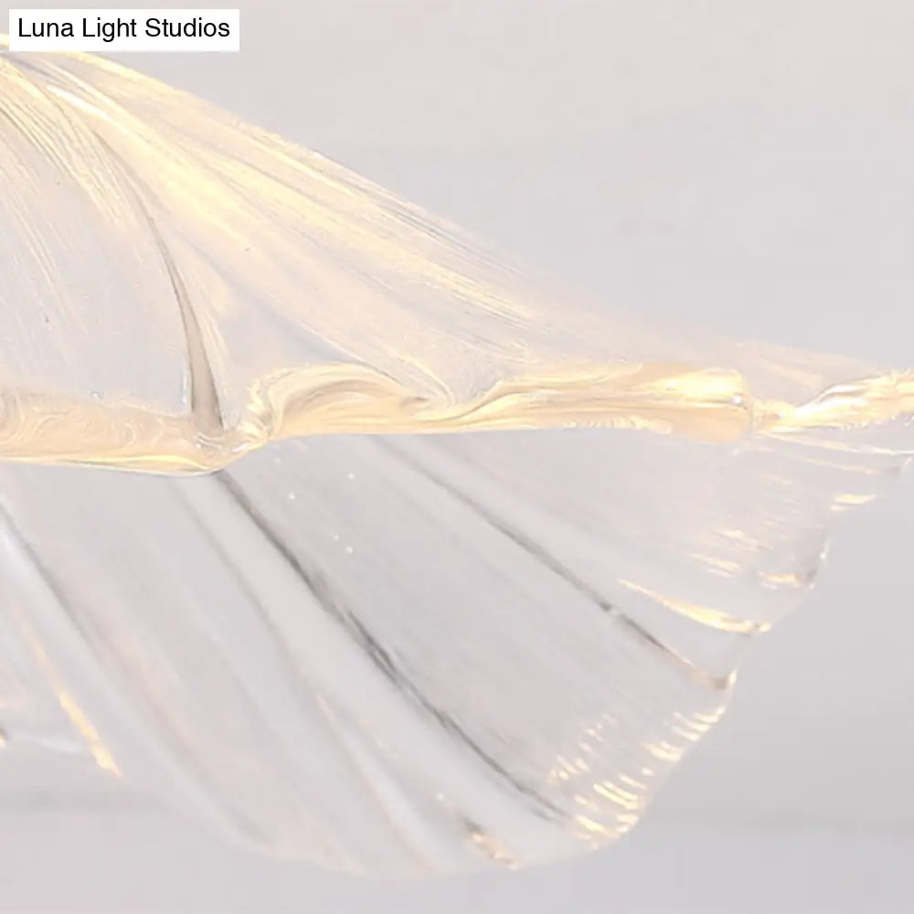 DecorBites™ Classic Glass Ceiling Light Fixture w/ Brass Lamp Holder for Corridors