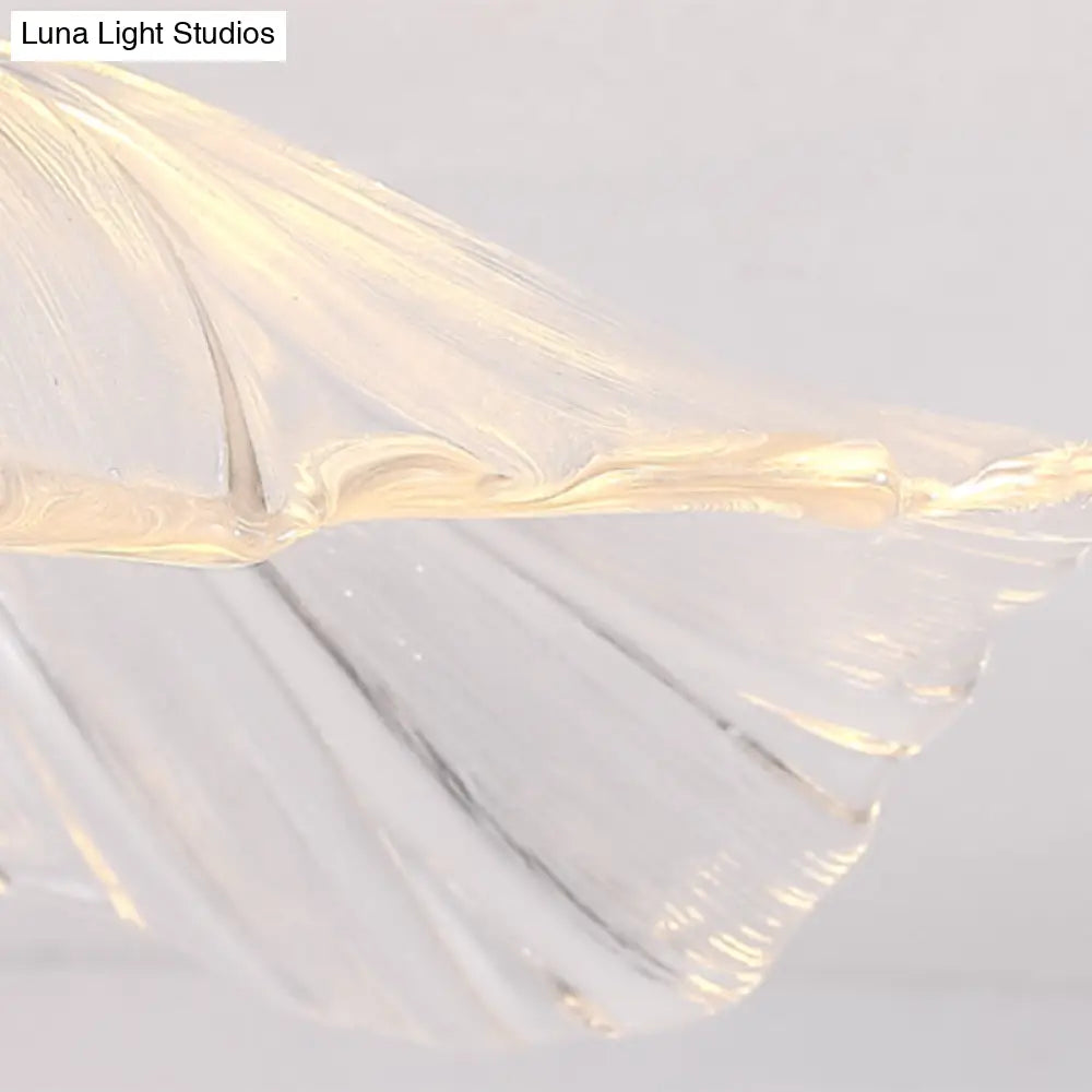 DecorBites™ Classic Glass Ceiling Light Fixture w/ Brass Lamp Holder for Corridors