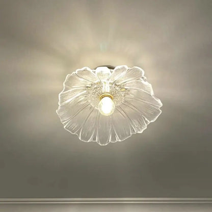 DecorBites™ Classic Glass Ceiling Light Fixture w/ Brass Lamp Holder for Corridors