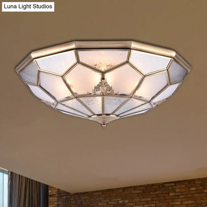 Lámpara de techo empotrada DecorBites™ Classic Gold con panel de vidrio esmerilado y 3/4/6 luces - Lámpara de techo empotrada para dormitorio