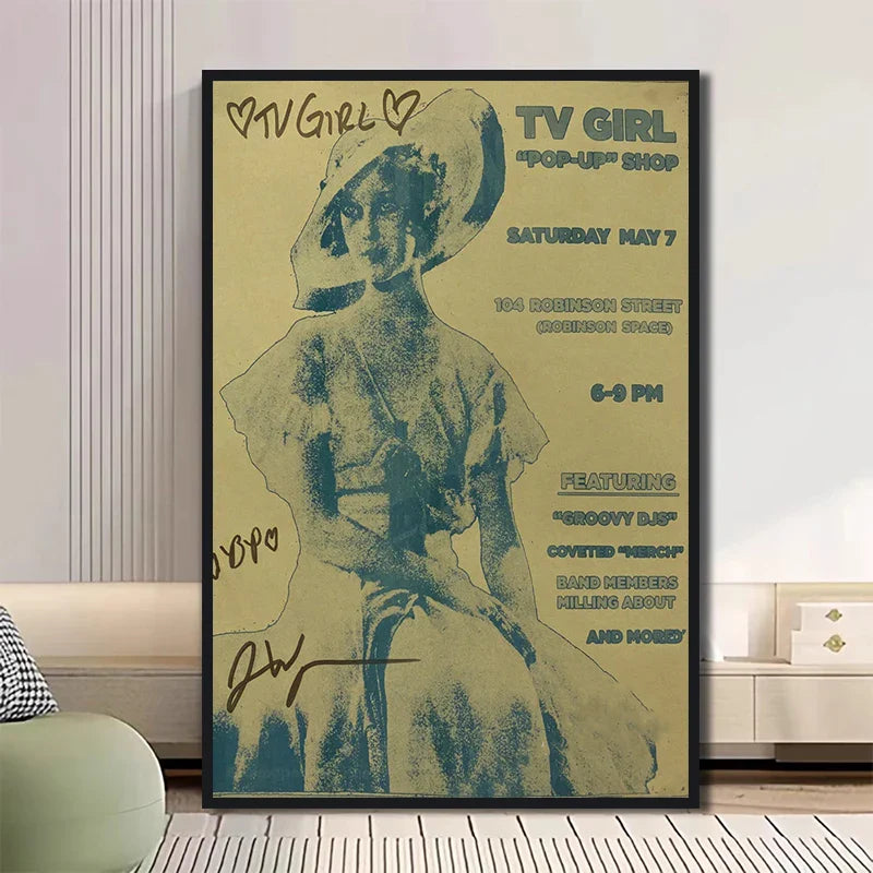 Classic TV Drama Girl Art Poster Canvas - XD031-01 / (A4)21X30cm Unframed / CHINA - Posters