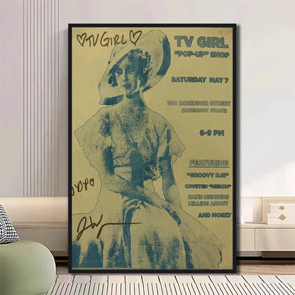 Classic TV Drama Girl Art Poster Canvas - XD031-01 / (A4)21X30cm Unframed / CHINA - Posters