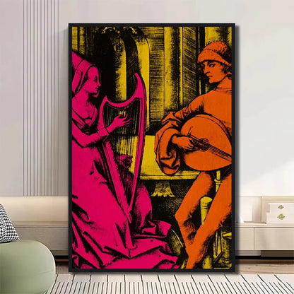 Classic TV Drama Girl Art Poster Canvas - XD031-08 / 50x70cm Unframed / CHINA - Posters