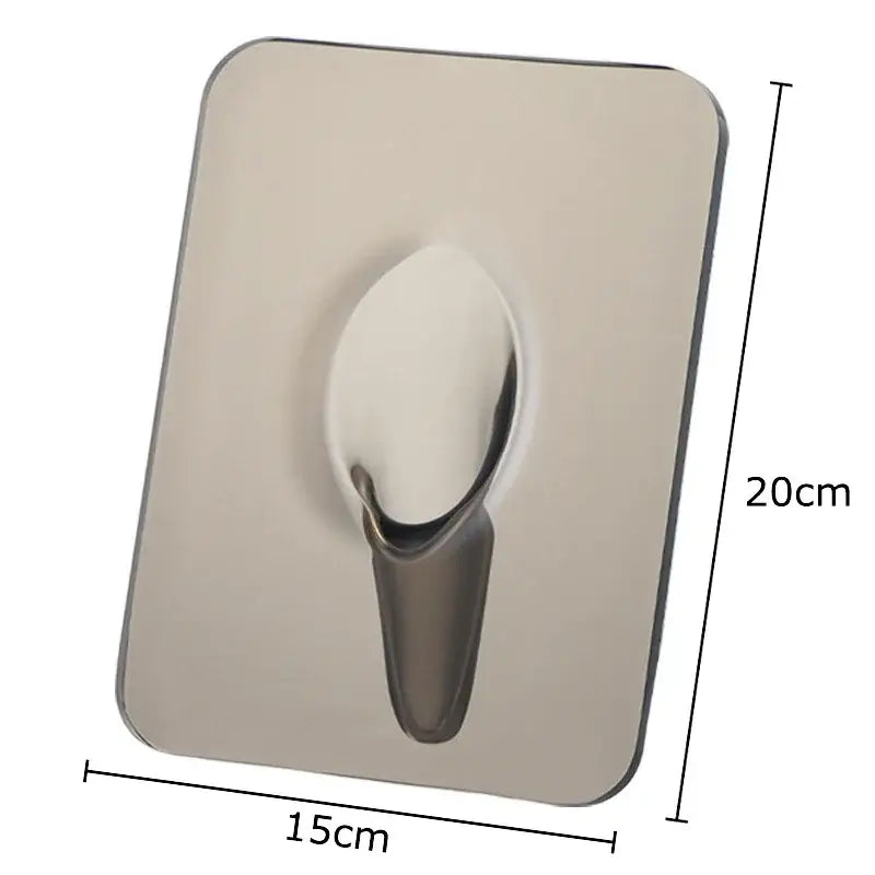 A sleek stainless steel wall hook 20cm by 15cm complements the decorbites butterfly vase for bedroom decor