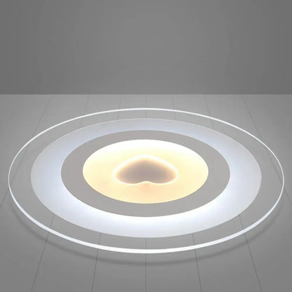 DecorBites™ DecorBites™ Luminaria LED empotrable de acrílico transparente para iluminación ultradelgada de salas de estar