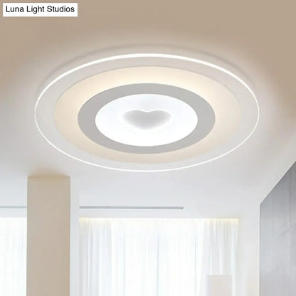 DecorBites™ Lámpara de techo empotrada ultrafina de acrílico transparente - Lámpara LED empotrada sencilla para sala de estar 