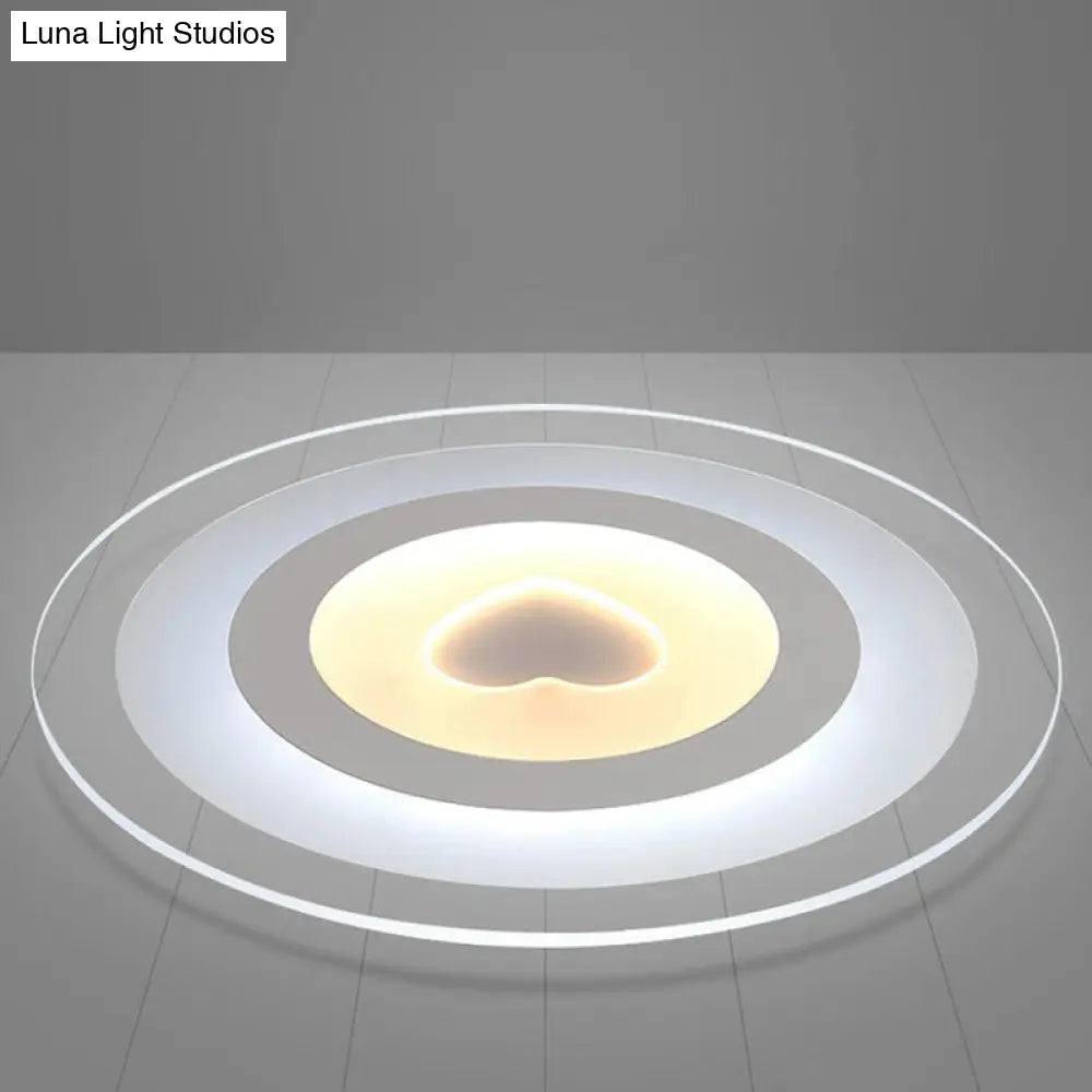 DecorBites™ Lámpara de techo empotrada ultrafina de acrílico transparente - Lámpara LED empotrada sencilla para sala de estar 